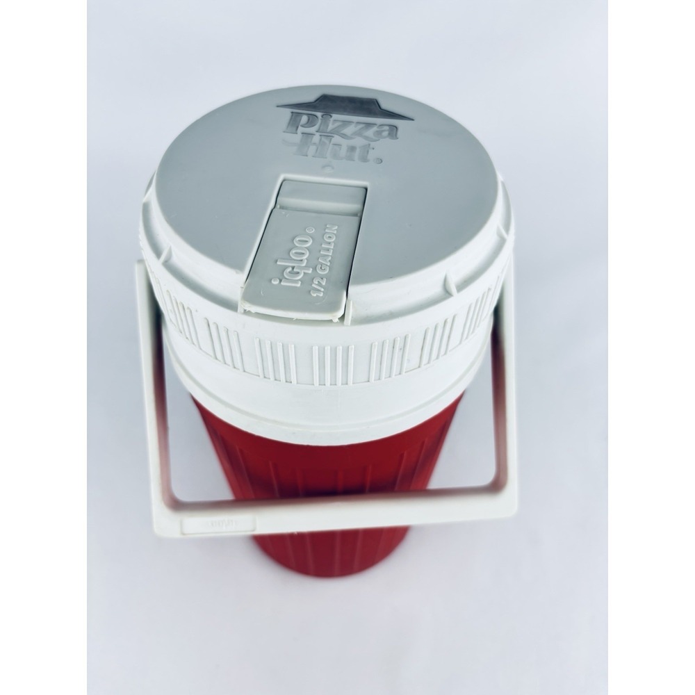 Pizza Hut Igloo 1/2 Gallon Drink Water Cooler Red & White Vintage 1987